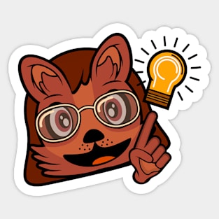 Excited Idea Quokka Catherine Sticker